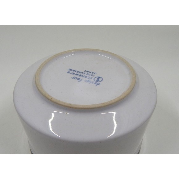 Design Four Stoneware 1510 Sundance Sugar Bowl Japan Lidded Brown Stripe - Picture 12 of 12